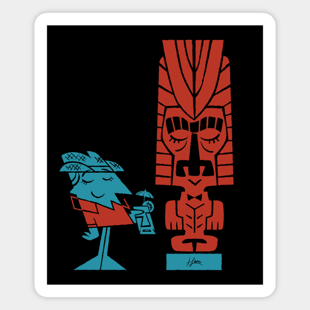 TIKI WILBUR Magnet by Henrique San